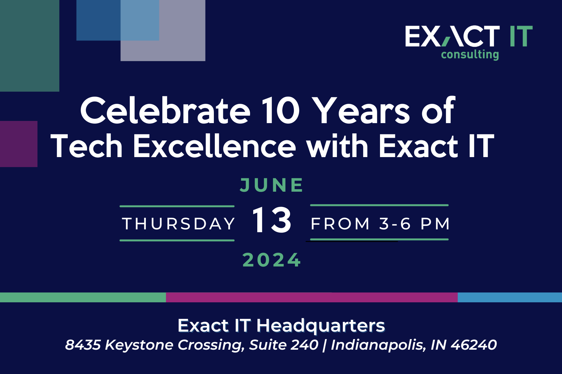 Celebrate 10 Years of Tech Excellence with Exact IT graphic